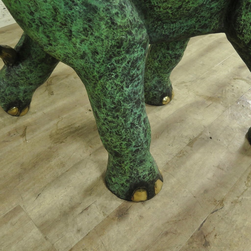 Skulptur Dekoration Elefant 1,32 m Bronze
