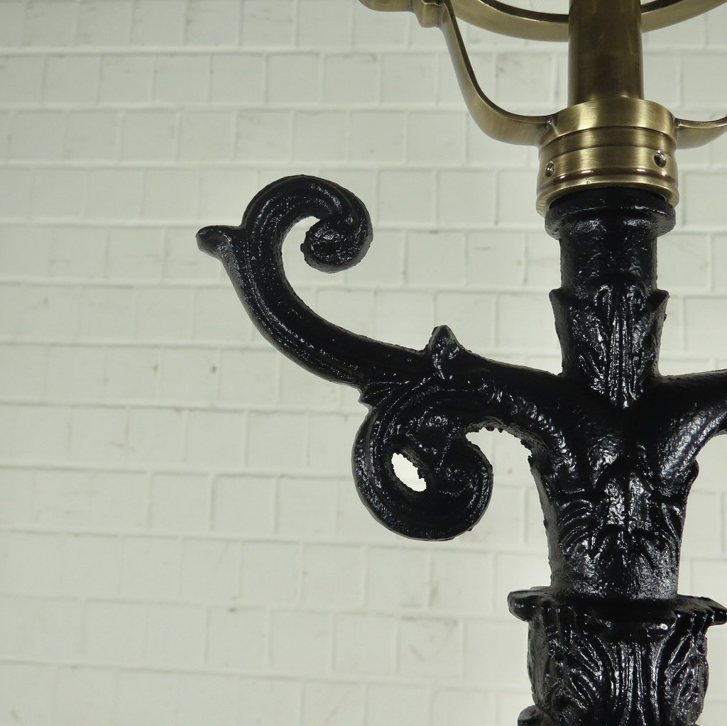 Laterne Gartenlampe Schwarz 2,75 m