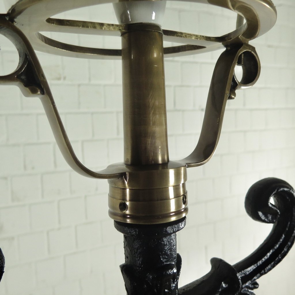 Laterne Gartenlampe Schwarz 2,75 m
