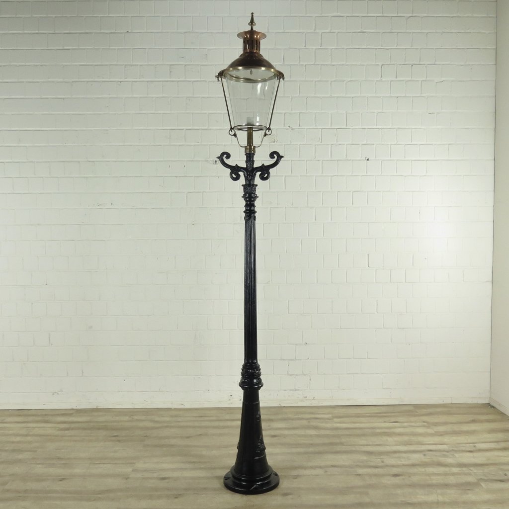 Laterne Gartenlampe Schwarz 2,75 m