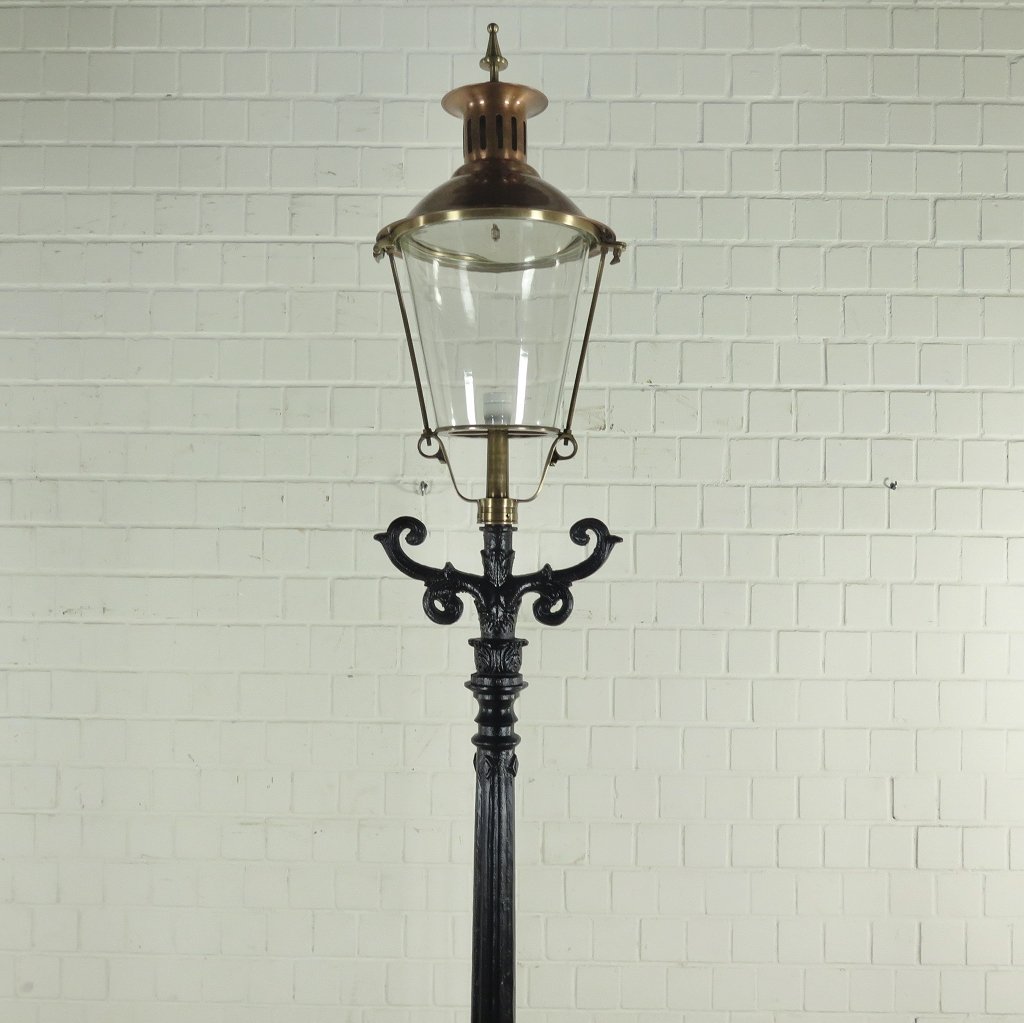 Laterne Gartenlampe Schwarz 2,75 m