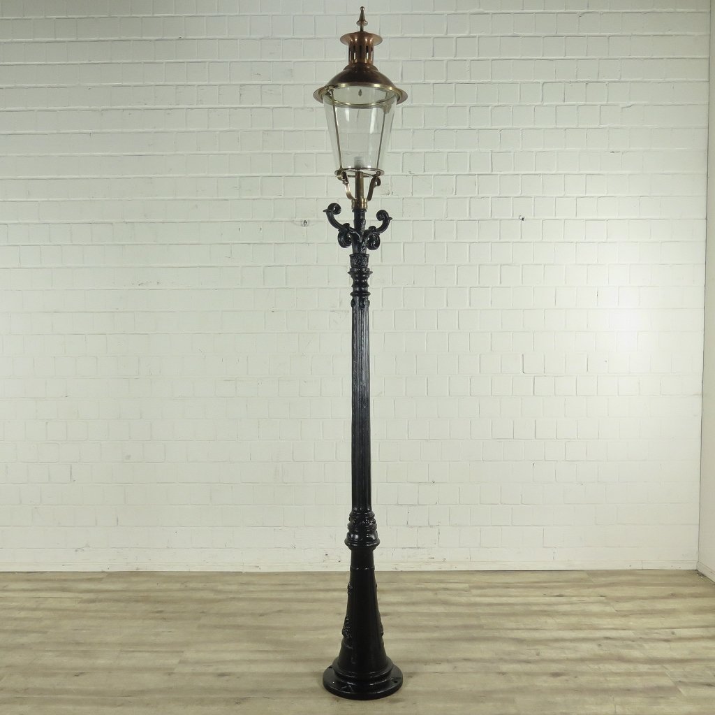 Laterne Gartenlampe Schwarz 2,75 m