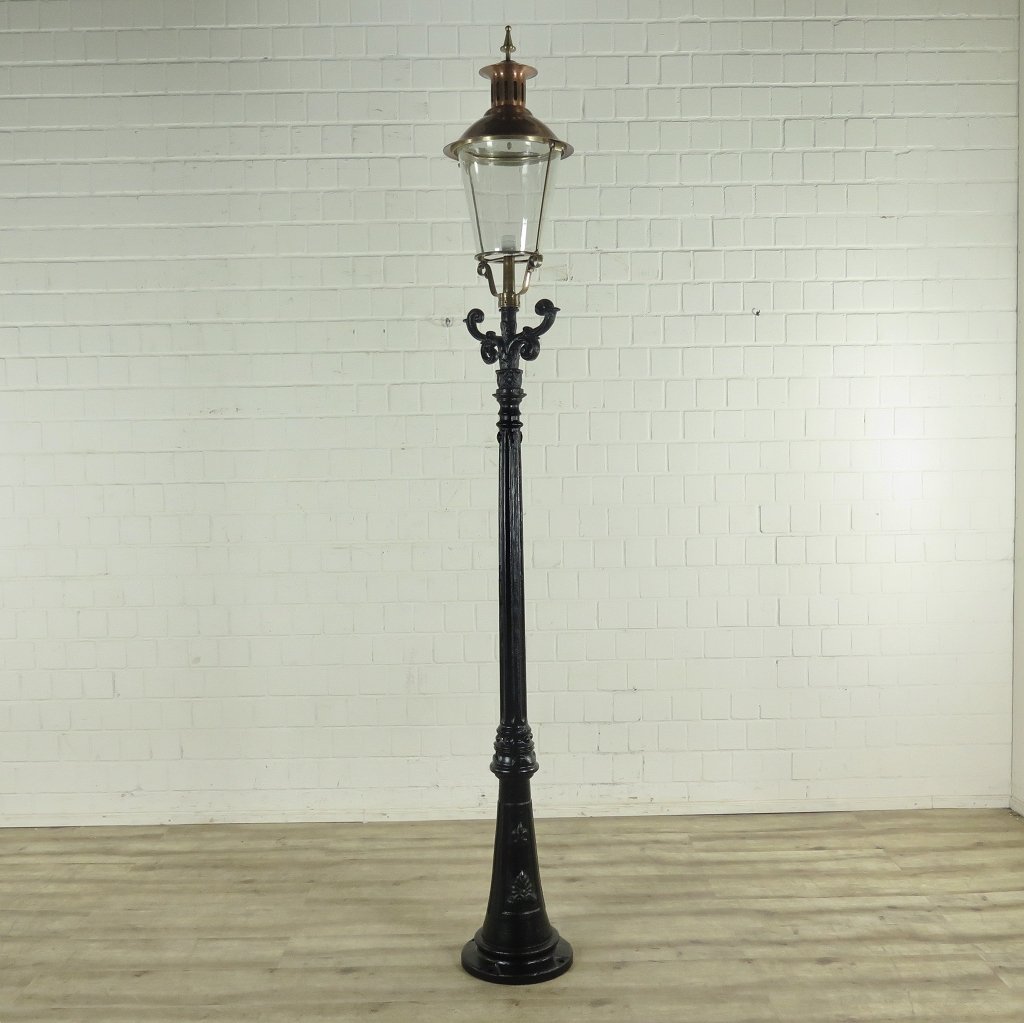 Laterne Gartenlampe Schwarz 2,75 m