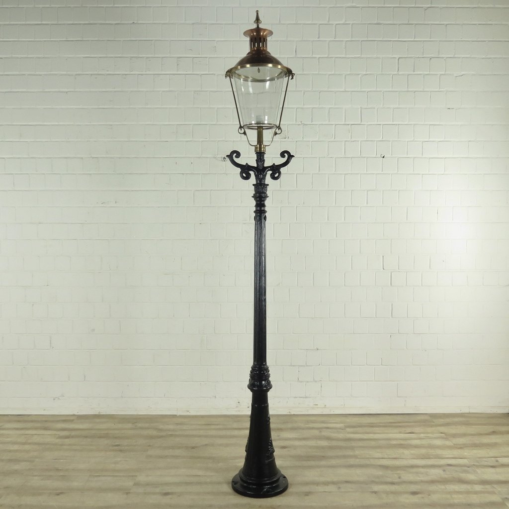 Laterne Gartenlampe Schwarz 2,75 m