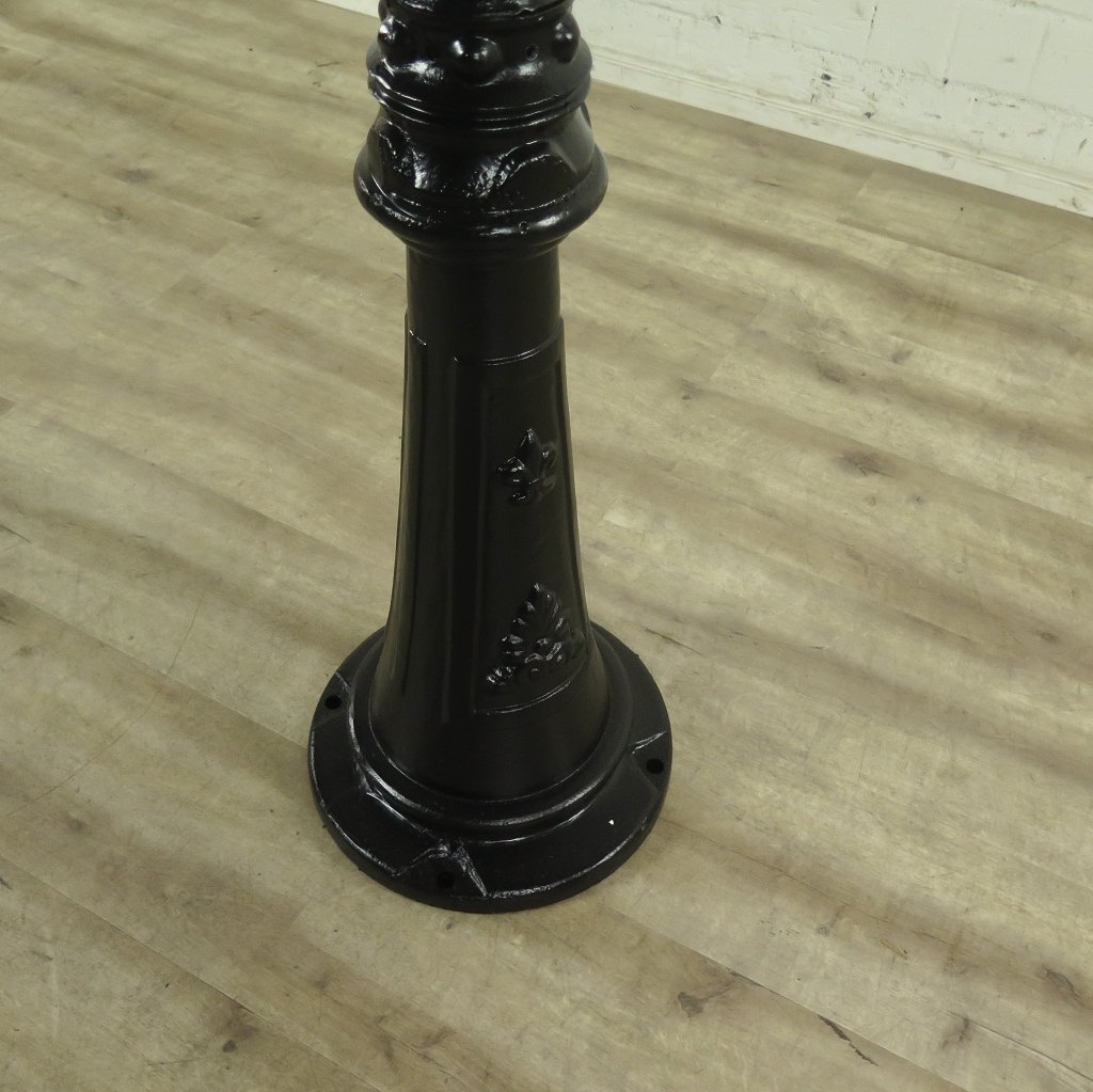 Laterne Gartenlampe Schwarz 2,75 m