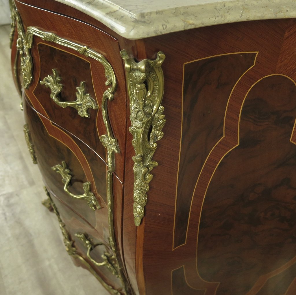 Kommode Barockstil Nussbaum 1,00 m
