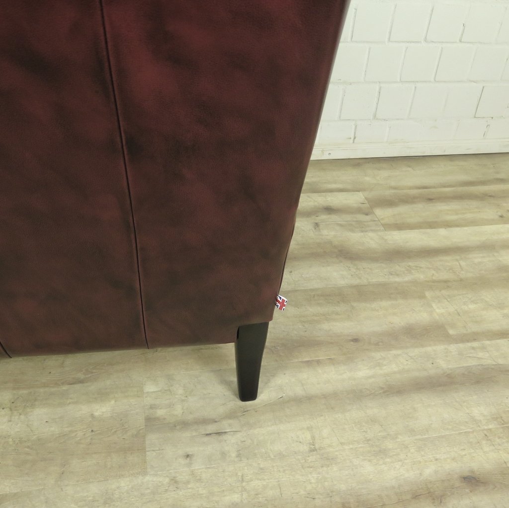 Chesterfield Sessel Rotbraun