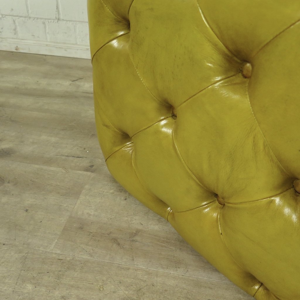 Hocker Chesterfield Gelb 0,64 m
