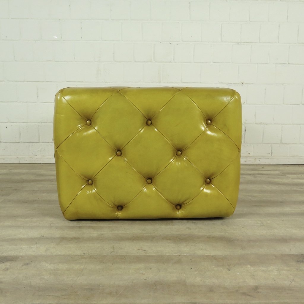 Hocker Chesterfield Gelb 0,64 m