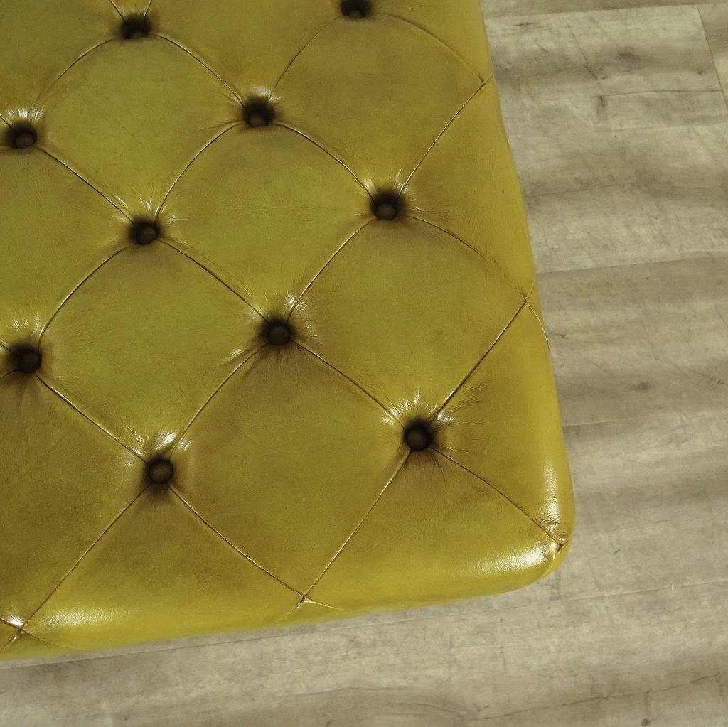 Hocker Chesterfield Gelb 0,64 m