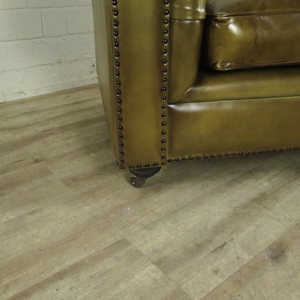 Chesterfield Sofa Couch Leder Lime 2.40 m
