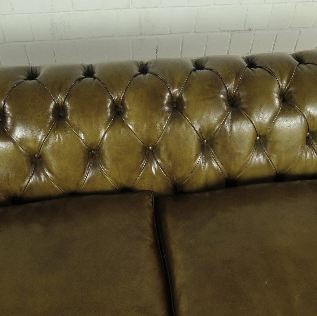 Chesterfield Sofa Couch Leder Lime 2.40 m