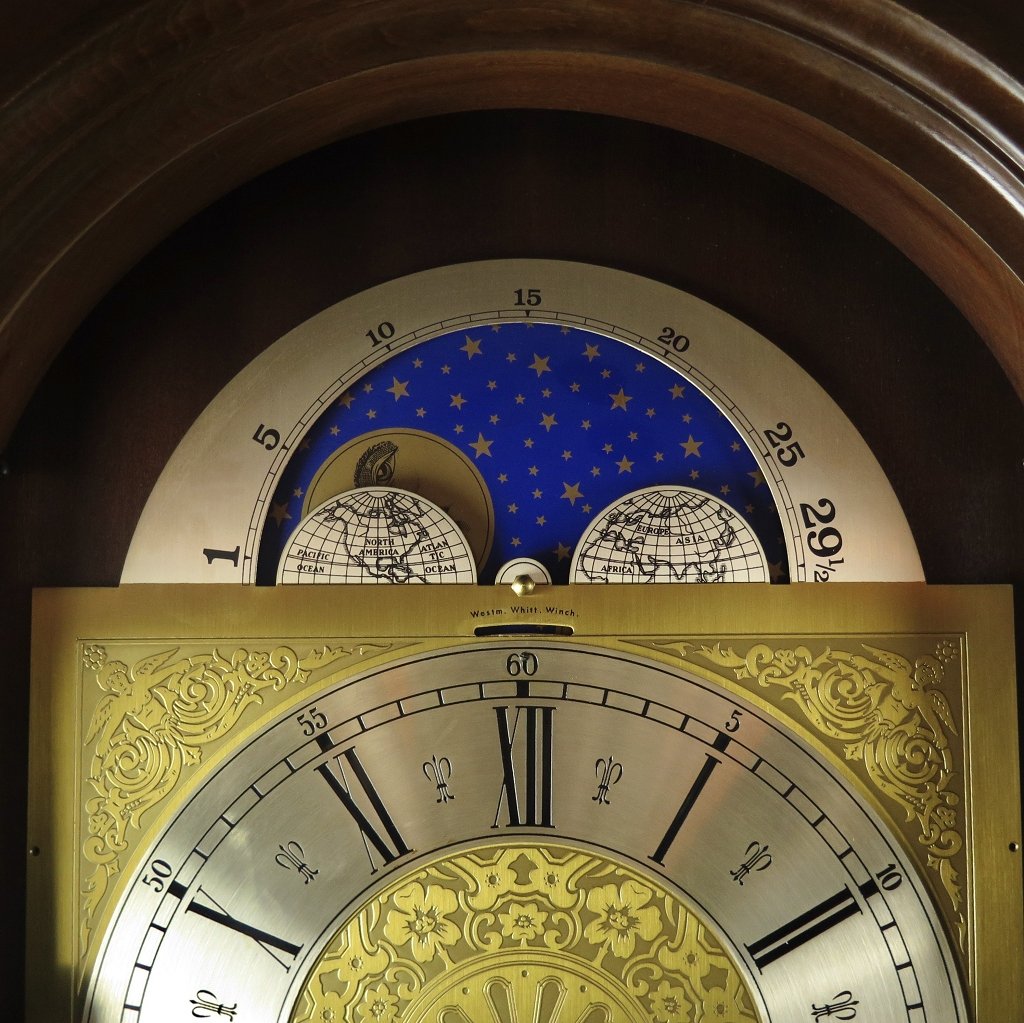 Standuhr Uhr Nussbaum