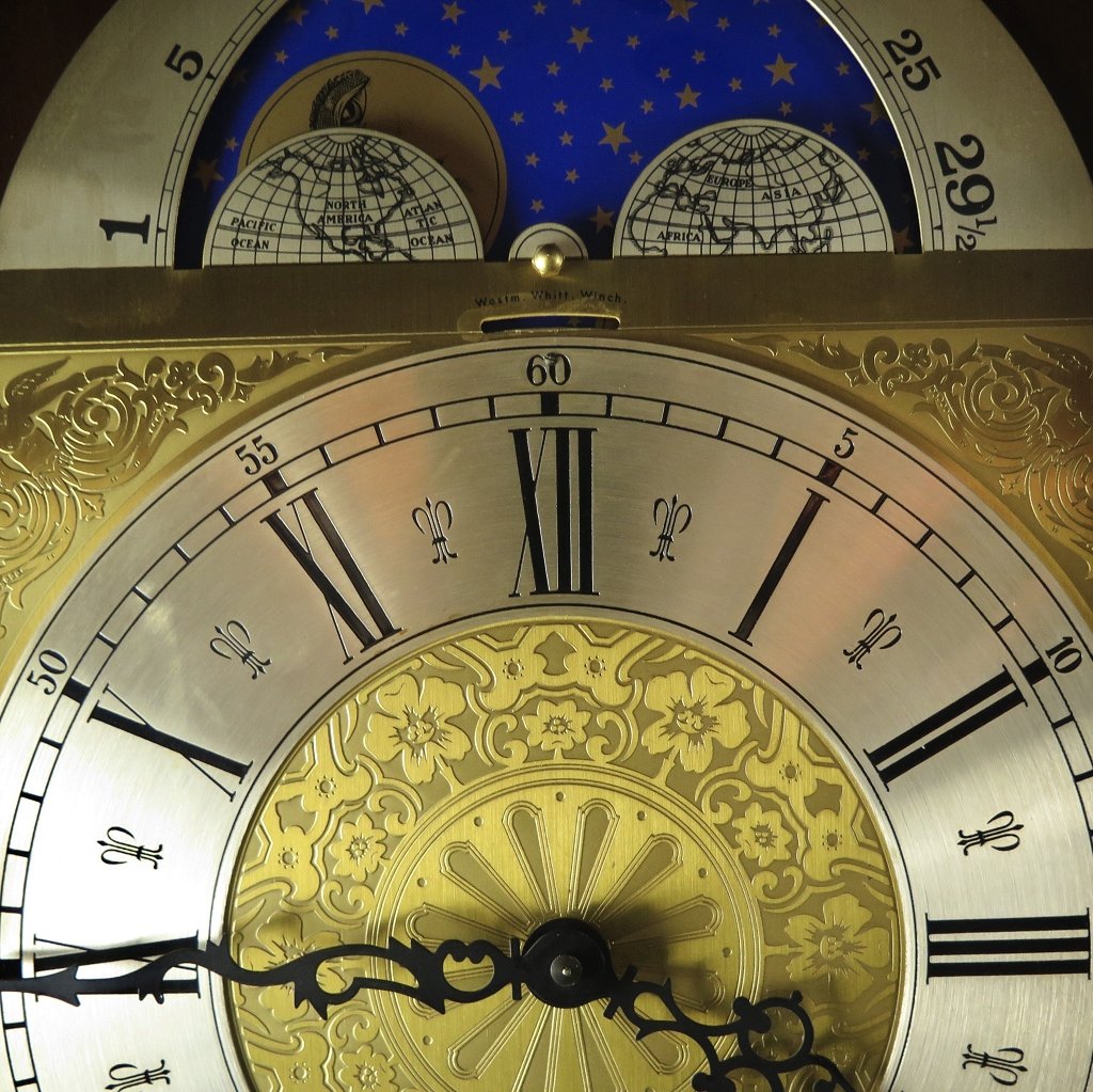Standuhr Uhr Nussbaum