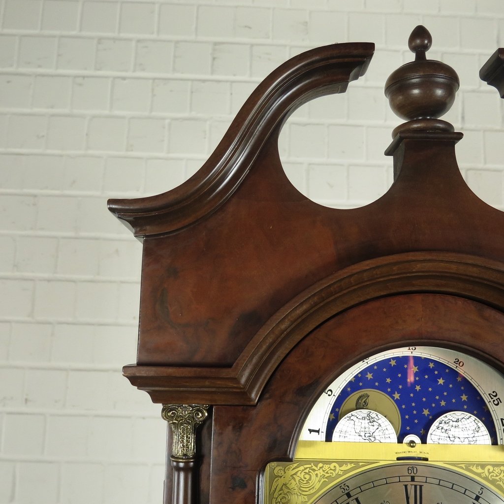Standuhr Uhr Nussbaum