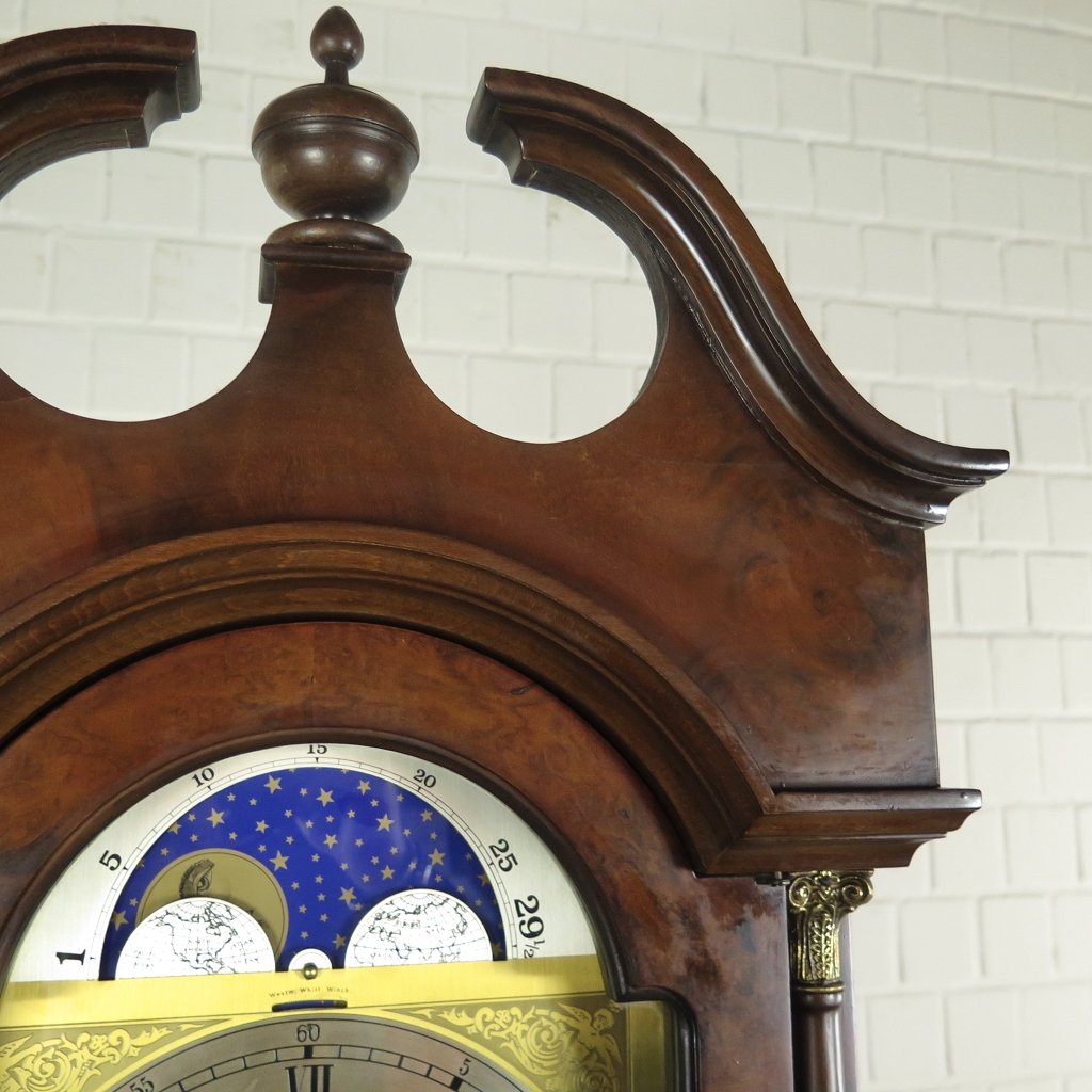 Standuhr Uhr Nussbaum