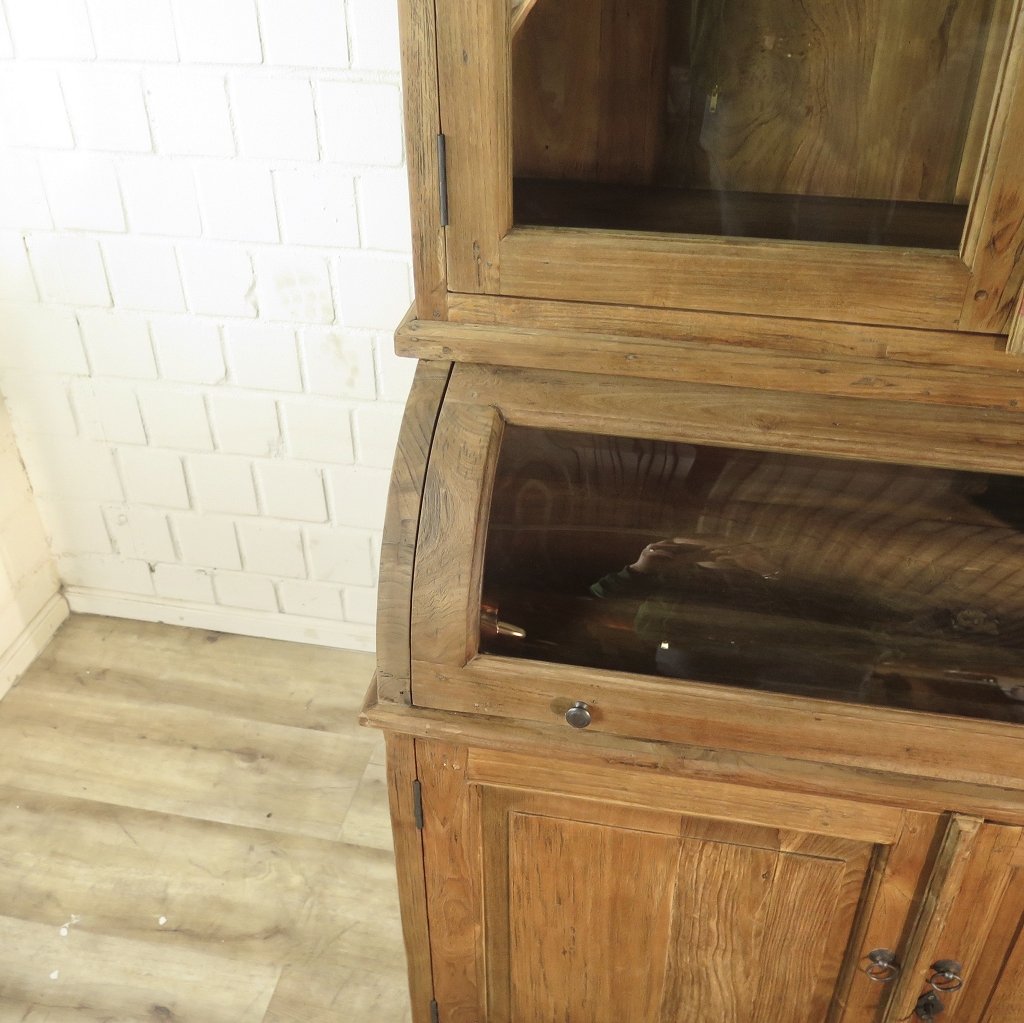 Buffetschrank Vitrine 3,14 m Teakholz