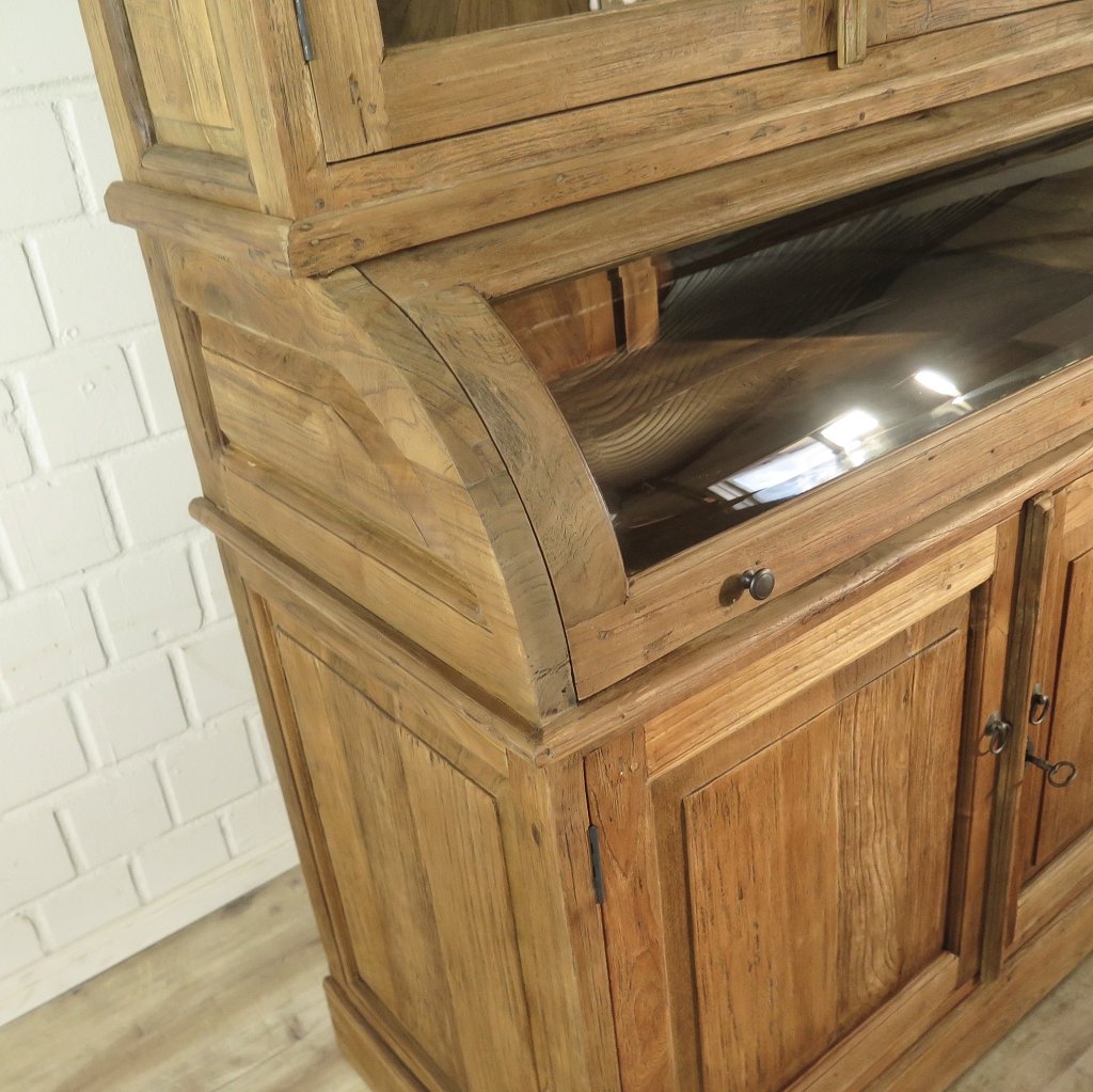 Buffetschrank Vitrine 3,14 m Teakholz