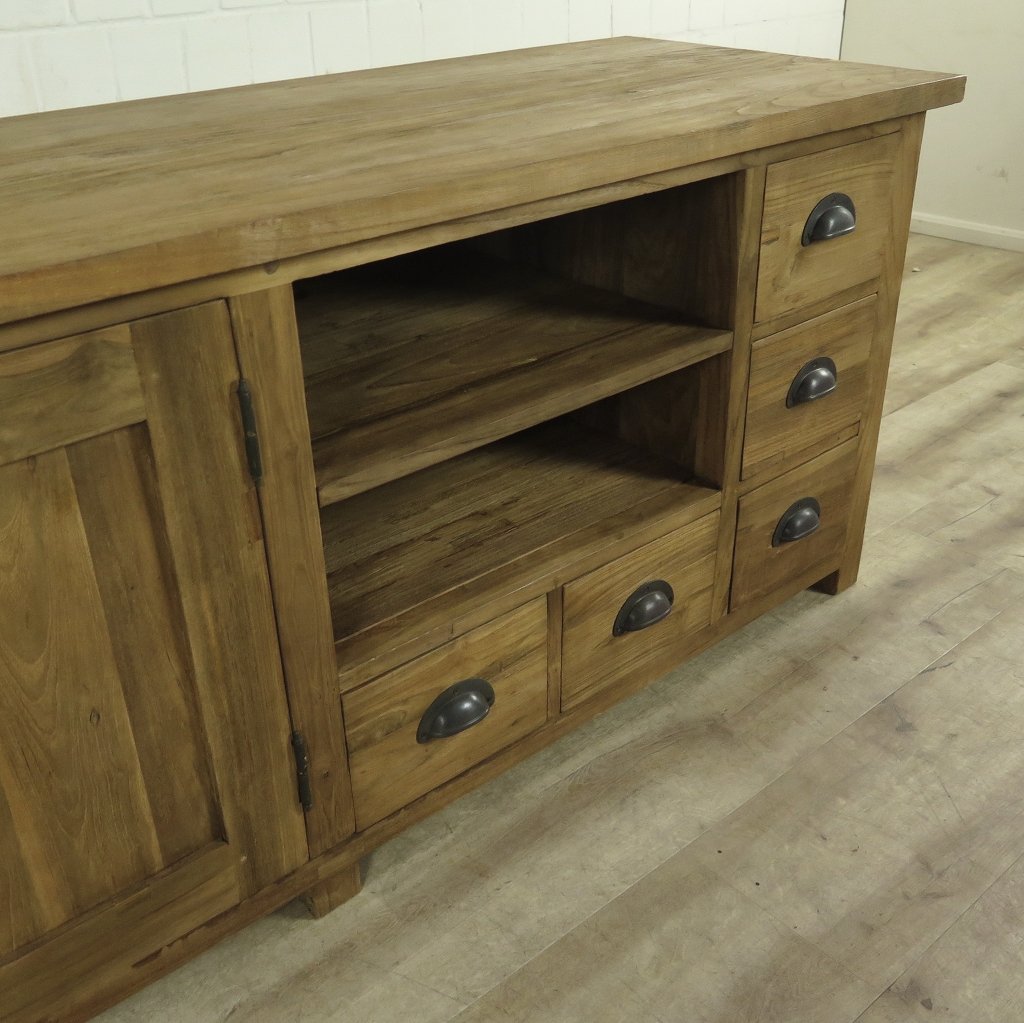 TV-Möbel Lowboard Sideboard Teakholz 1,70 m