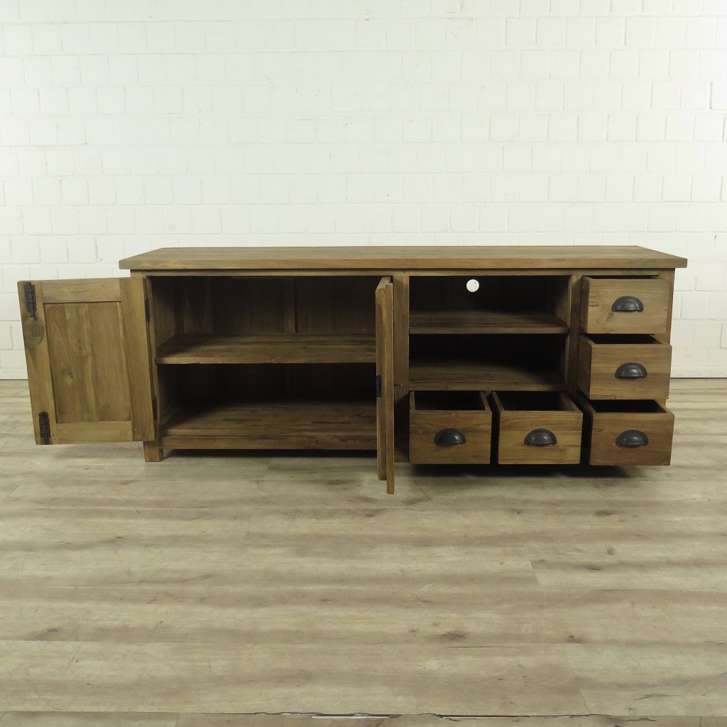 TV-Möbel Lowboard Sideboard Teakholz 1,70 m