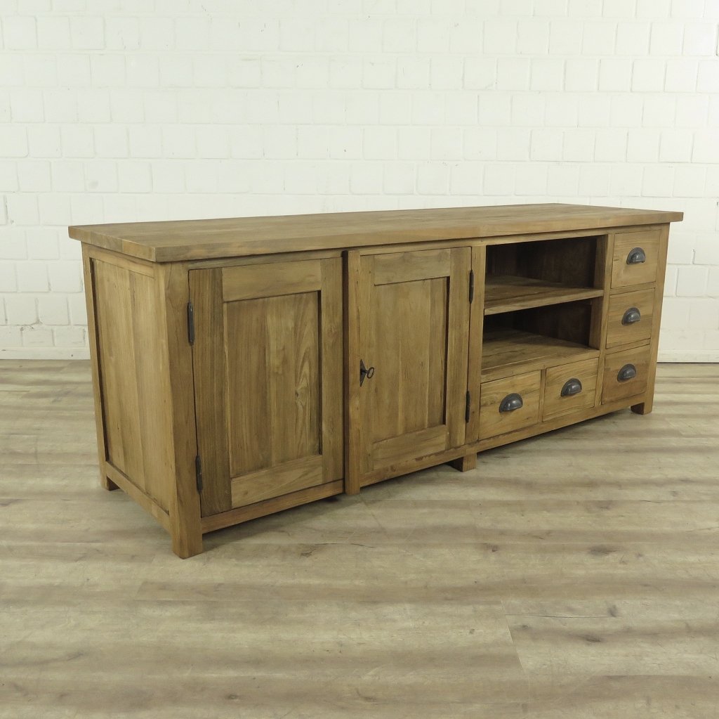 TV-Möbel Lowboard Sideboard Teakholz 1,70 m