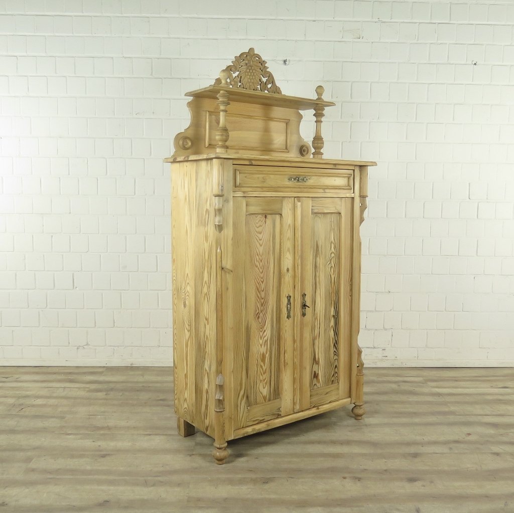 Vertiko mit Aufsatz Louis Philippe 1860 Kiefer