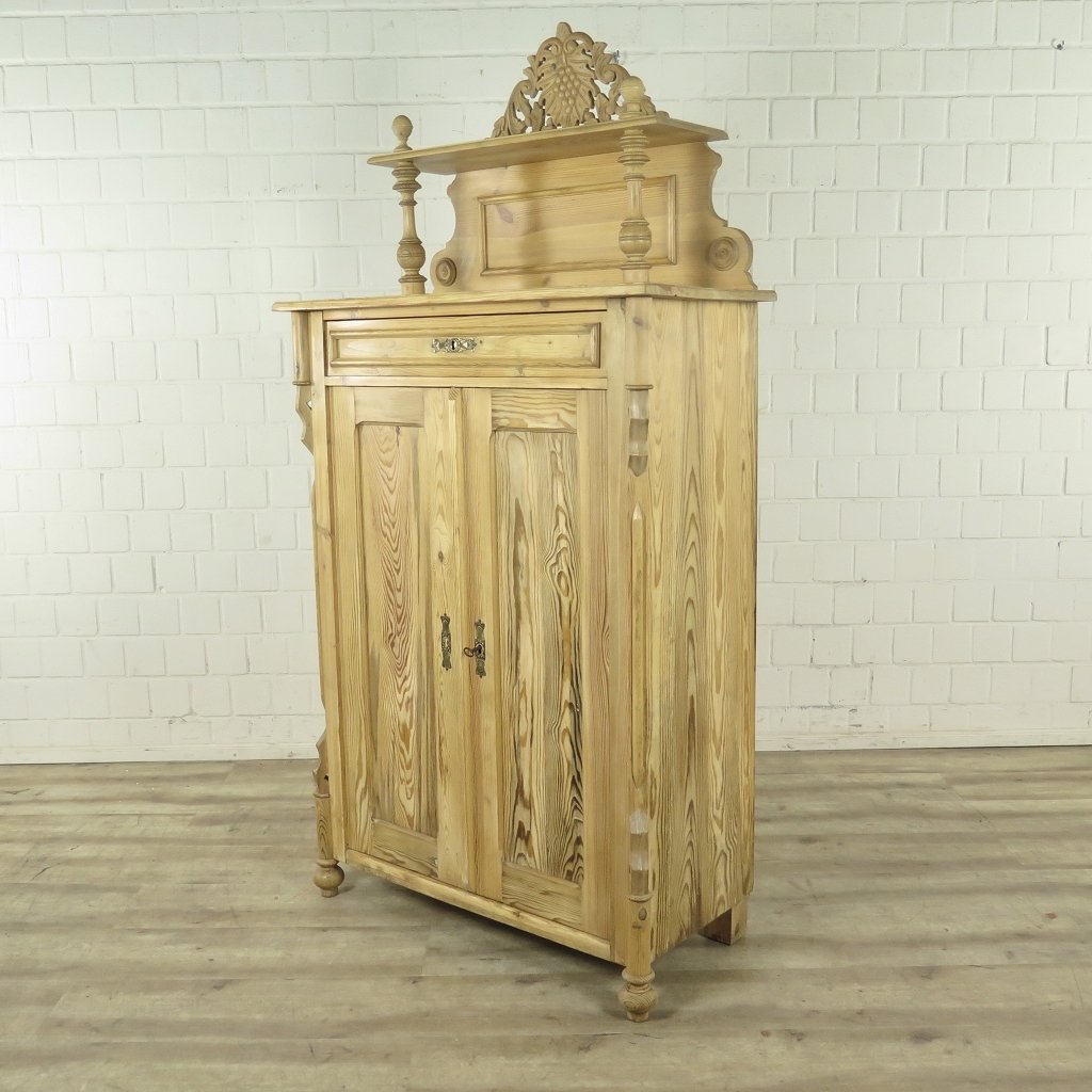 Vertiko mit Aufsatz Louis Philippe 1860 Kiefer