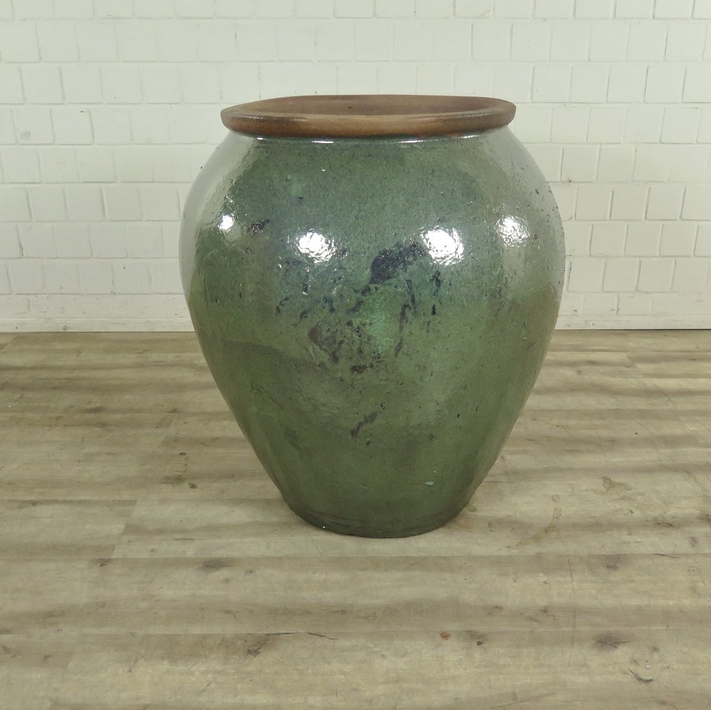Pflanzkübel Blumenkübel Terracotta Grün Ø 0,70 m