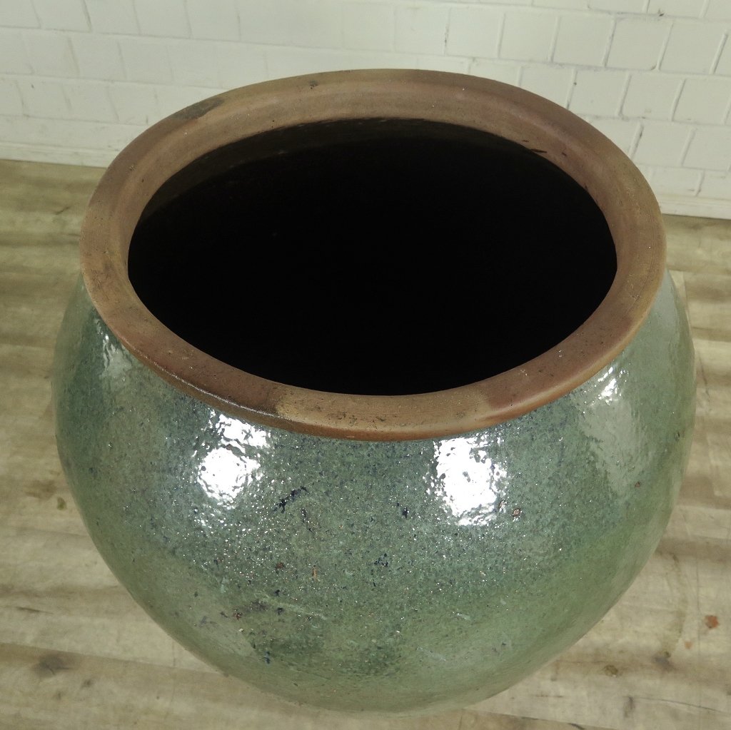Pflanzkübel Blumenkübel Terracotta Grün Ø 0,70 m