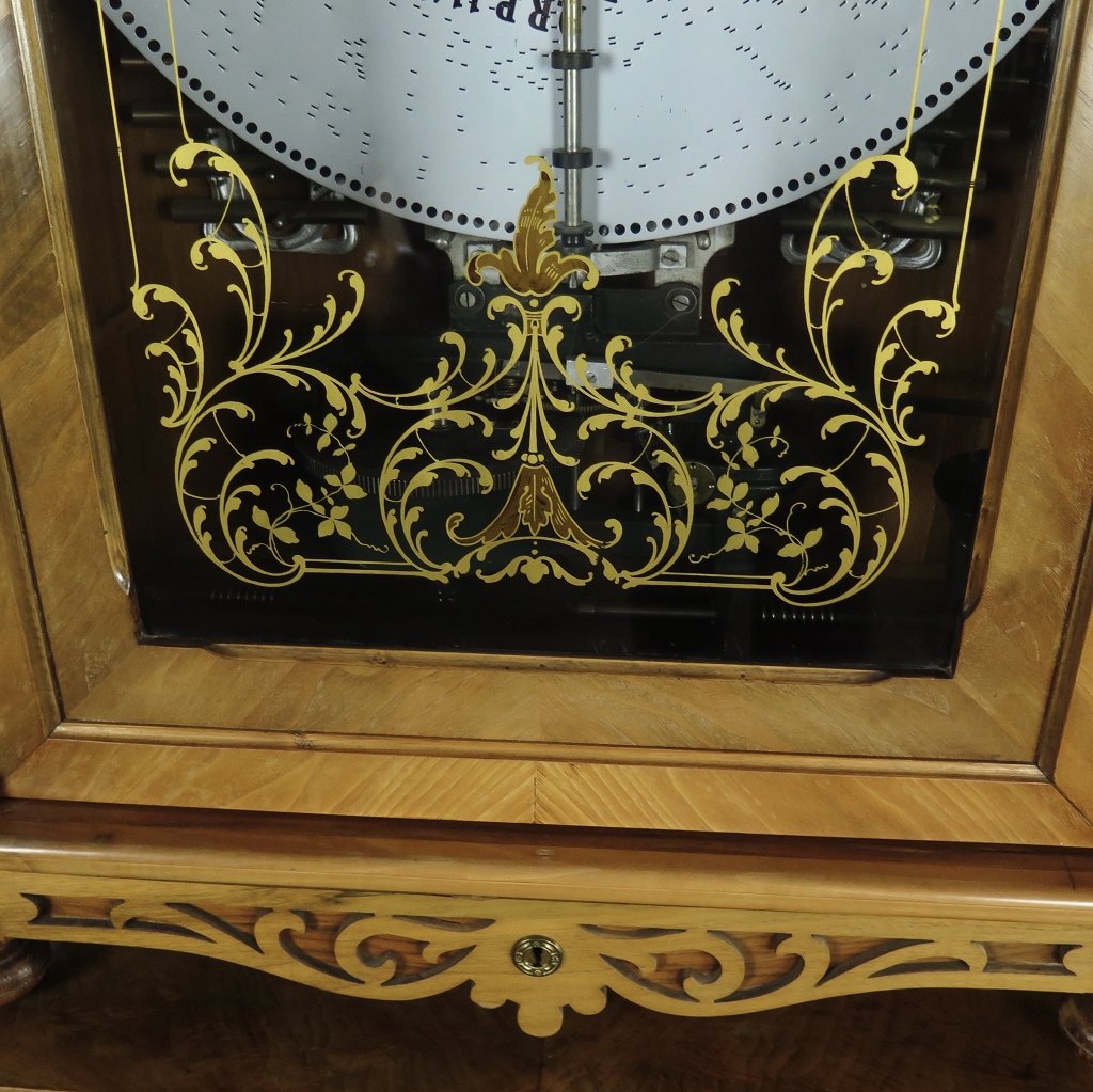 Spieluhr Lochmann Musik-Automat Gründerzeit 1890 Nussbaum