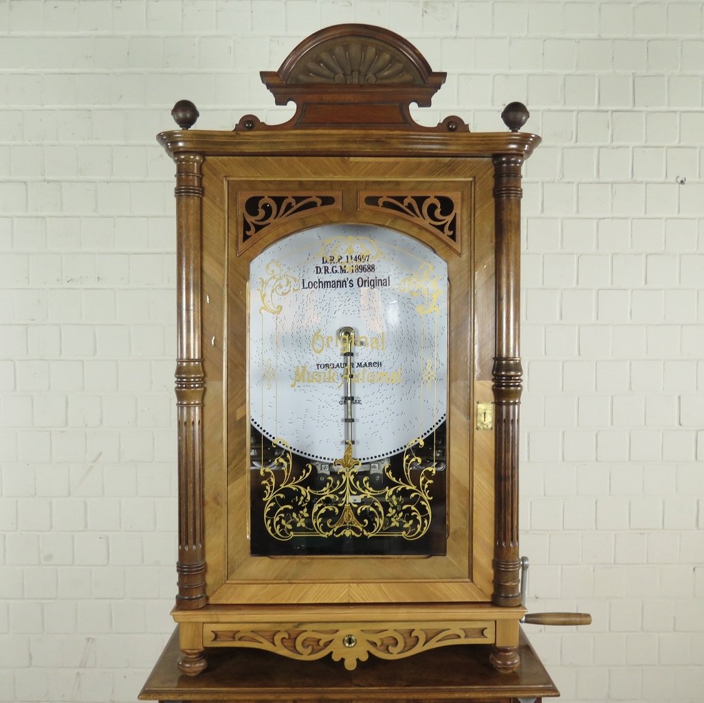 Spieluhr Lochmann Musik-Automat Gründerzeit 1890 Nussbaum