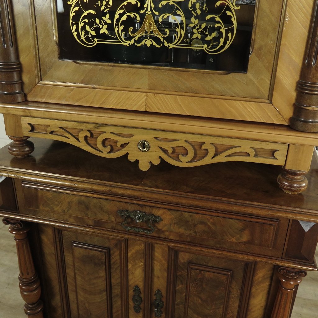 Spieluhr Lochmann Musik-Automat Gründerzeit 1890 Nussbaum