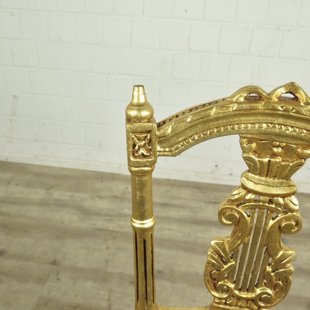 Stuhl Gold - Blau
