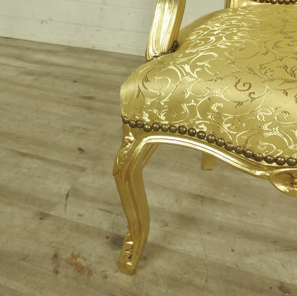 Set Barockstühle Barockstuhl Gold