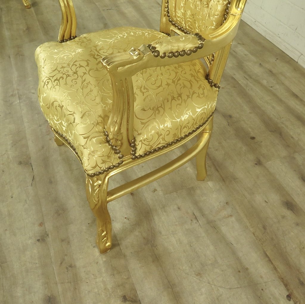 Set Barockstühle Barockstuhl Gold