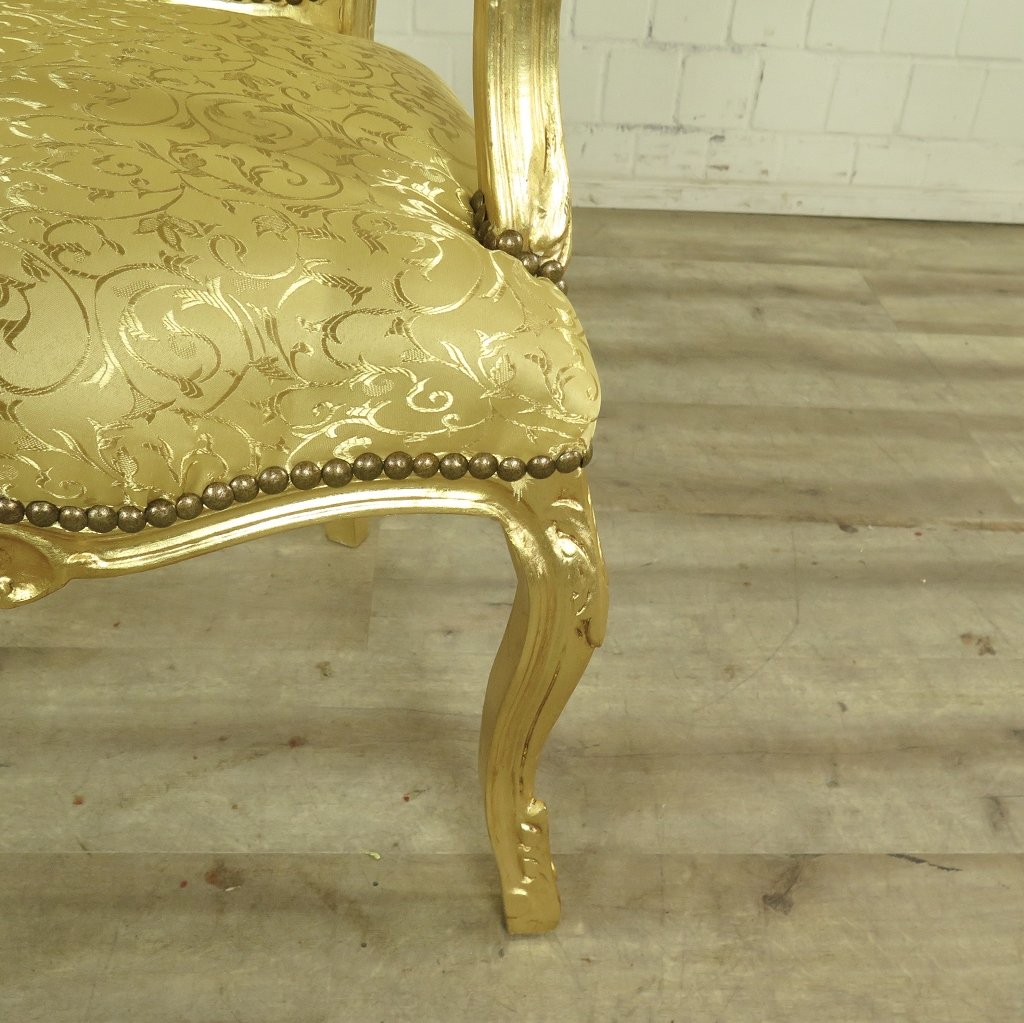Set Barockstühle Barockstuhl Gold