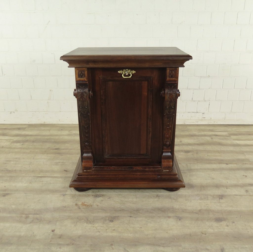 Unterschrank Schrank Spieluhr Gründerzeit 1880 Nussbaum