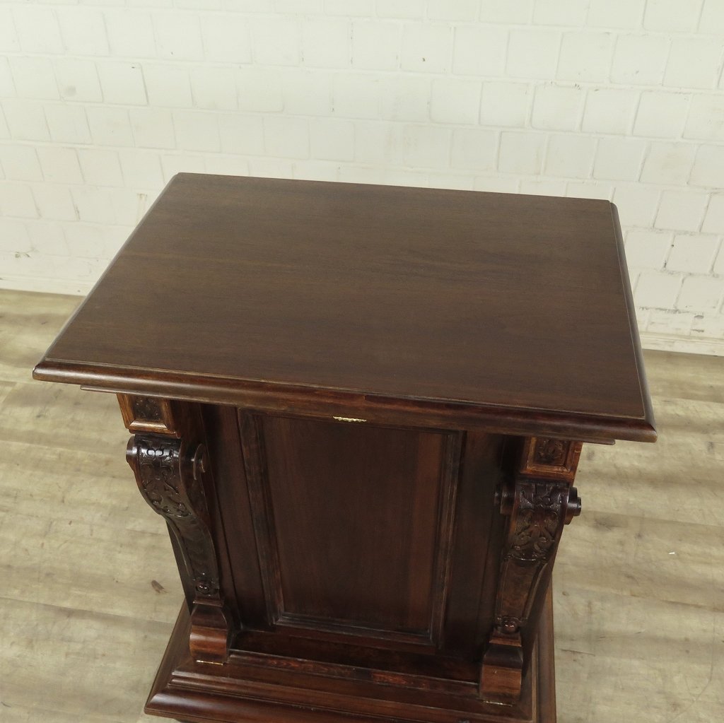 Unterschrank Schrank Spieluhr Gründerzeit 1880 Nussbaum