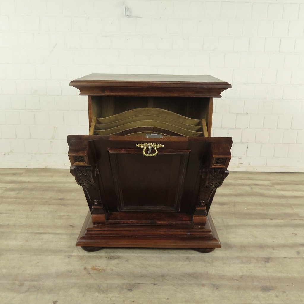 Unterschrank Schrank Spieluhr Gründerzeit 1880 Nussbaum