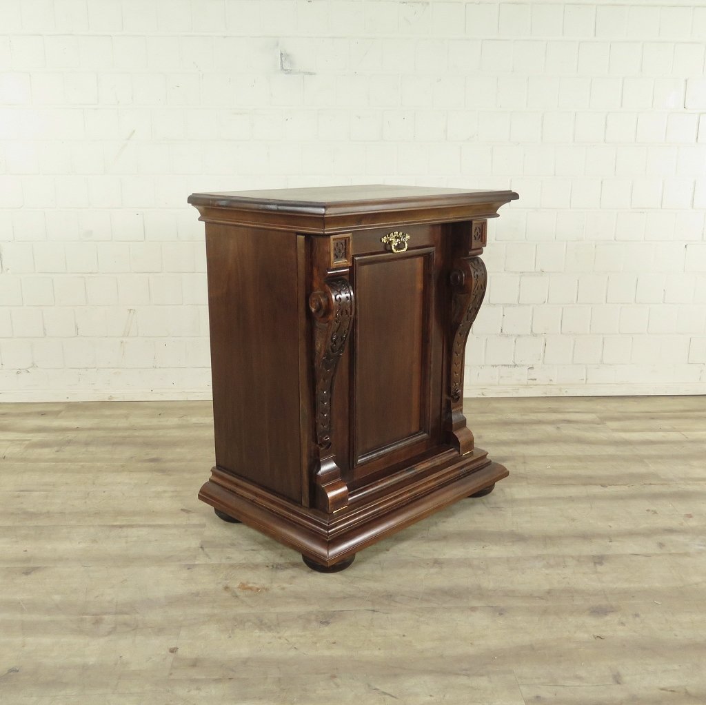 Unterschrank Schrank Spieluhr Gründerzeit 1880 Nussbaum