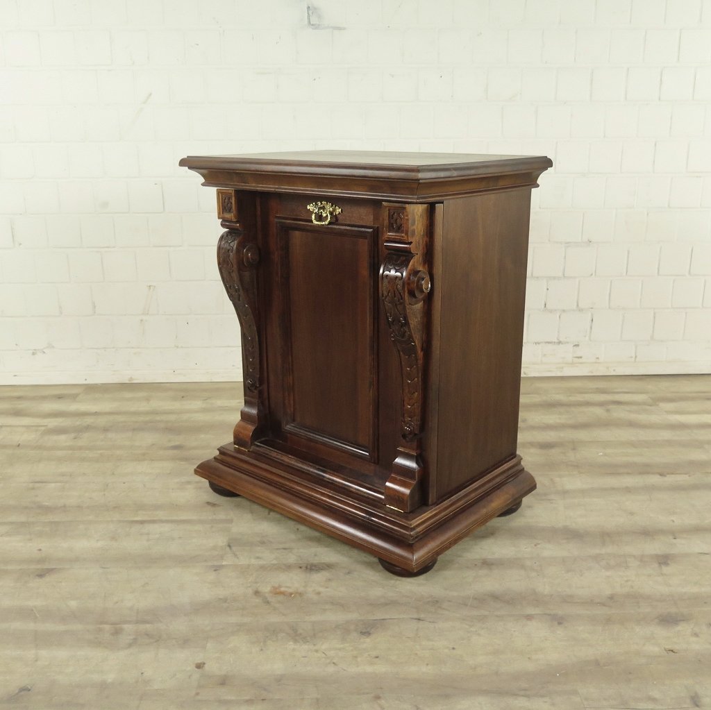 Unterschrank Schrank Spieluhr Gründerzeit 1880 Nussbaum