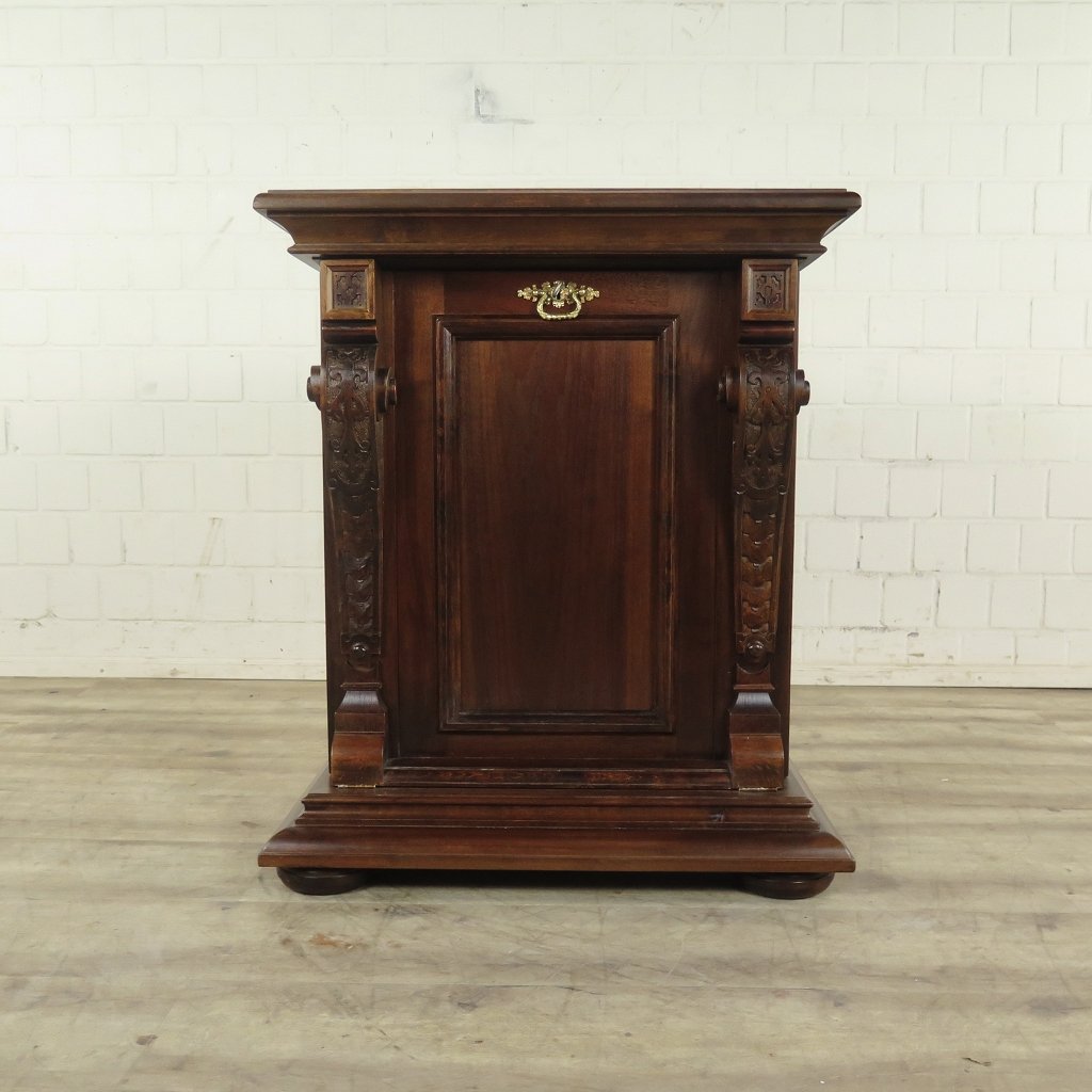 Unterschrank Schrank Spieluhr Gründerzeit 1880 Nussbaum