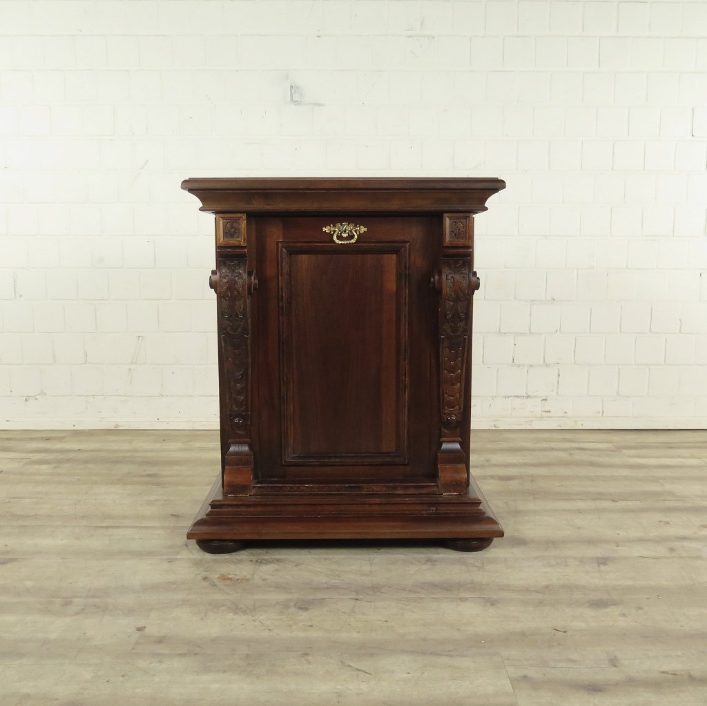 Unterschrank Schrank Spieluhr Gründerzeit 1880 Nussbaum