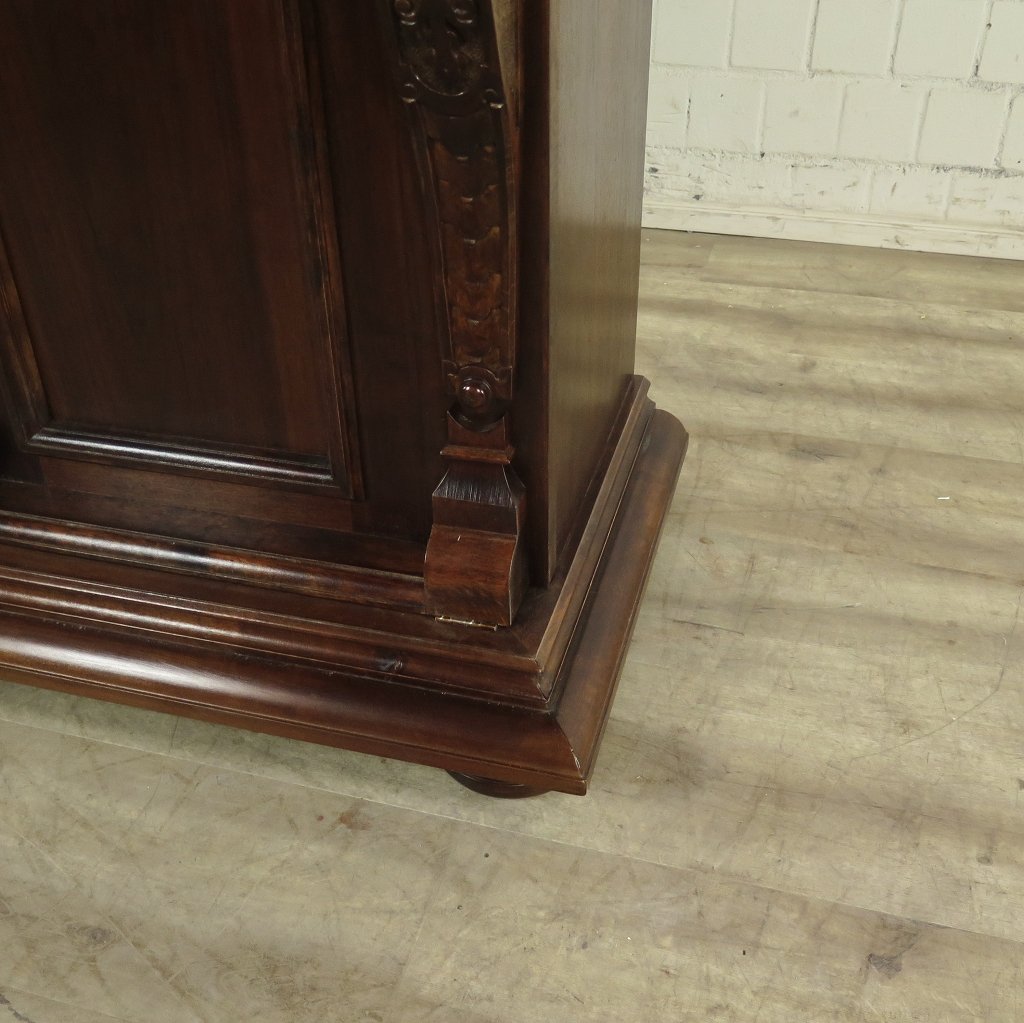 Unterschrank Schrank Spieluhr Gründerzeit 1880 Nussbaum