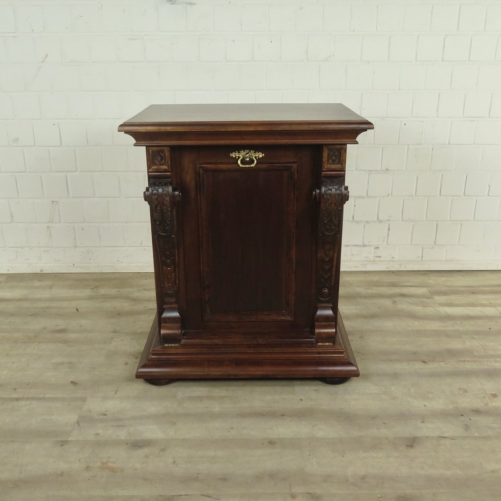 Unterschrank Schrank Spieluhr Gründerzeit 1880 Nussbaum