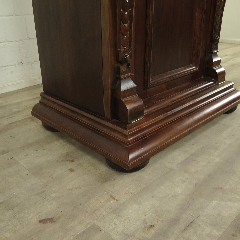 Unterschrank Schrank Spieluhr Gründerzeit 1880 Nussbaum