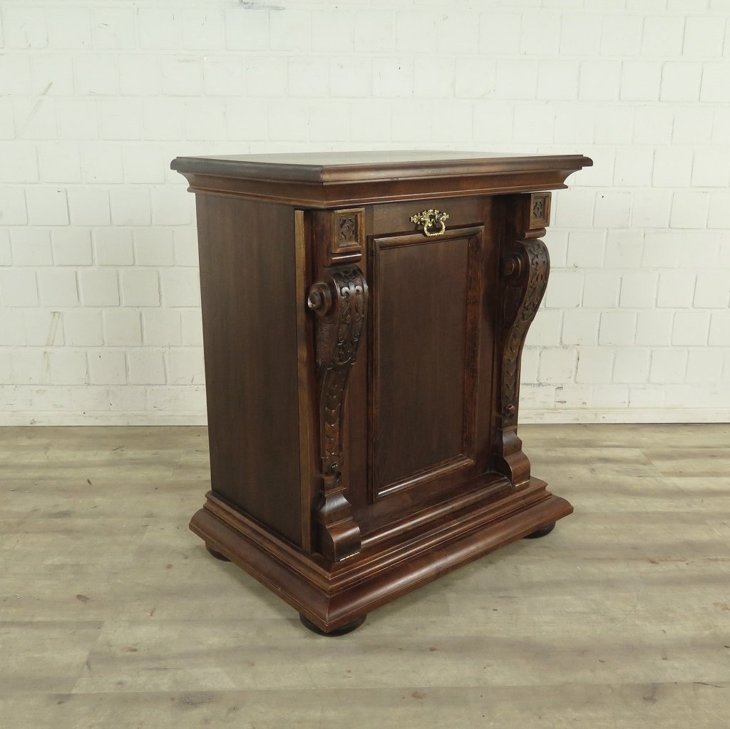 Unterschrank Schrank Spieluhr Gründerzeit 1880 Nussbaum 