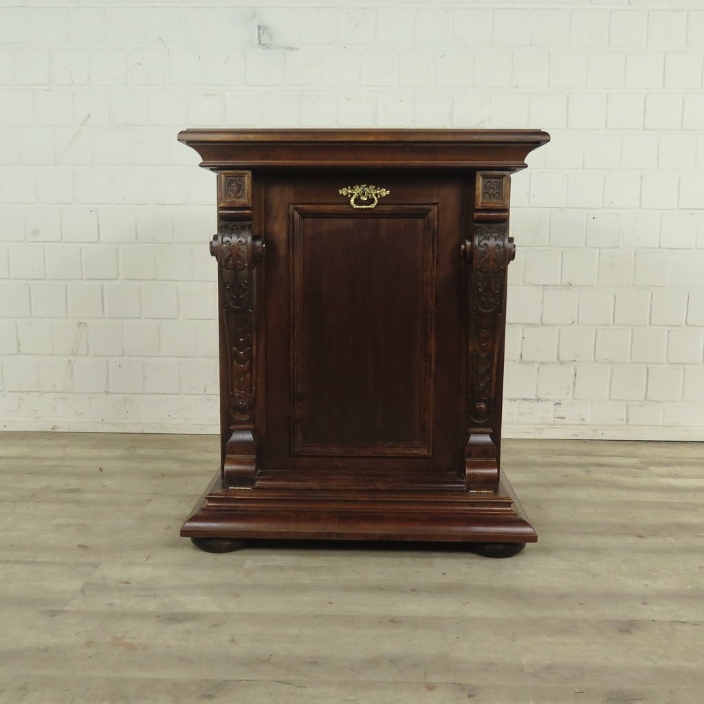 Unterschrank Schrank Spieluhr Gründerzeit 1880 Nussbaum