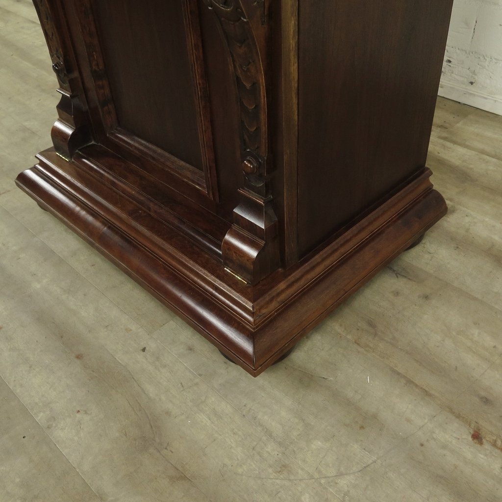 Unterschrank Schrank Spieluhr Gründerzeit 1880 Nussbaum
