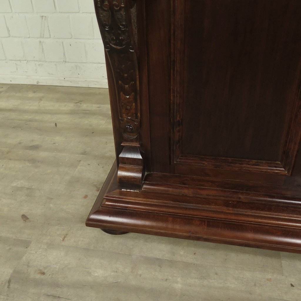 Unterschrank Schrank Spieluhr Gründerzeit 1880 Nussbaum